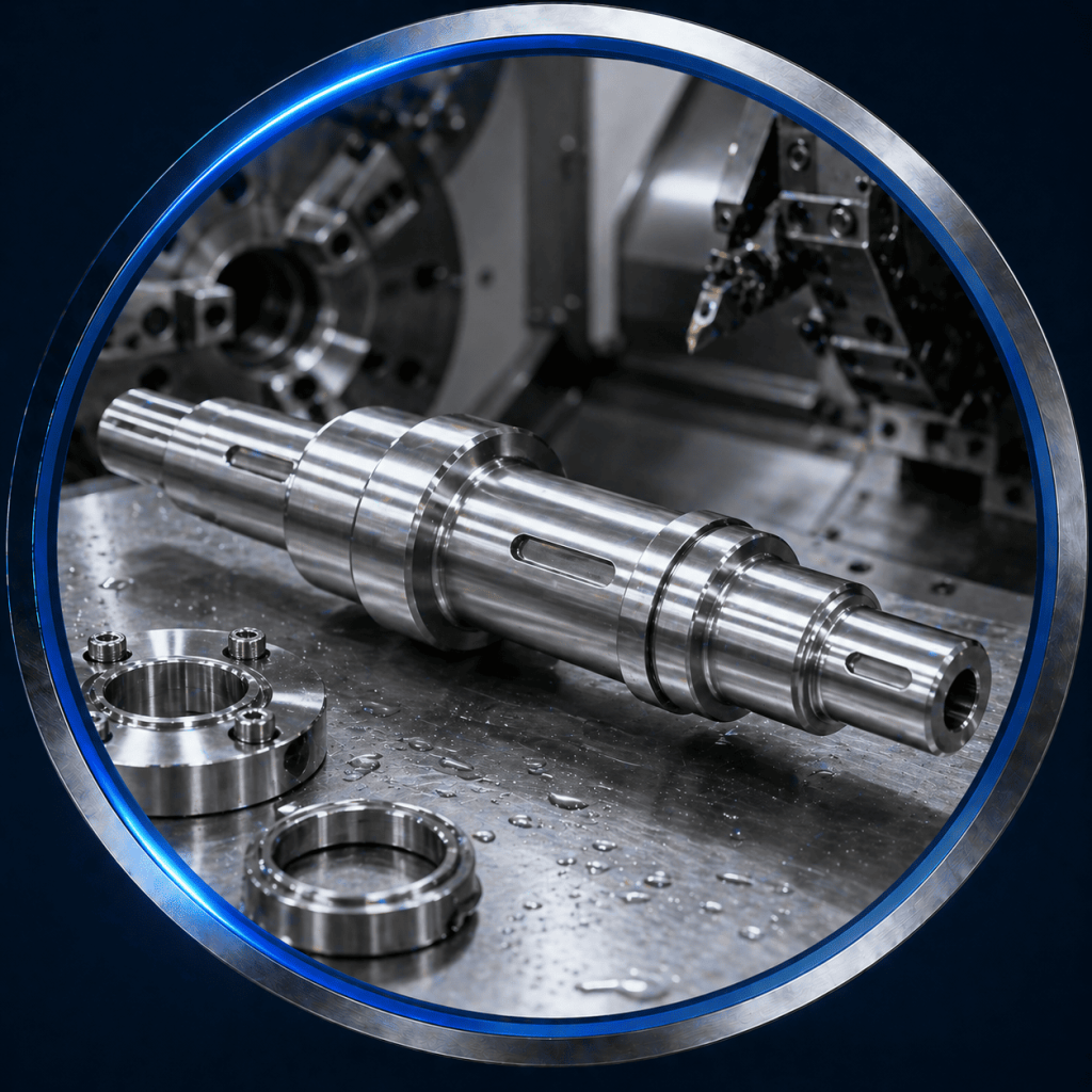 Trục inox CNC cho máy thực phẩm